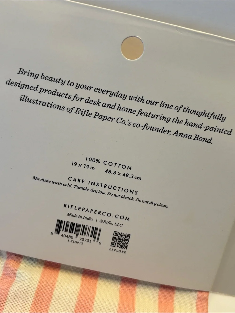 Rifle Paper Co. Rose Stripe Napkin Set of 2